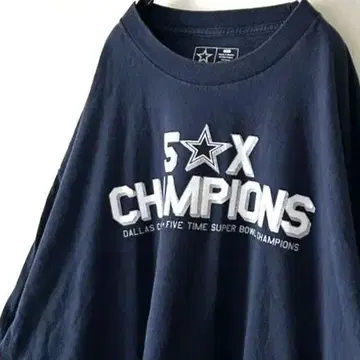 NFL 댈러스 카우보이스 챔피언스 티셔츠 XL 네이비 컬러 구제 의류