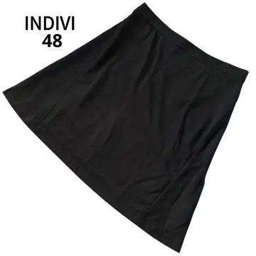 INDIVI 인디비 오피스 플레어 스커트 빅 사이즈 월드