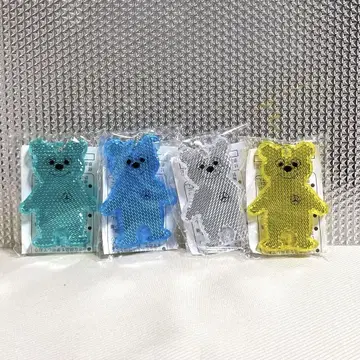 B. 메르세데스 벤츠 곰 키링 리플렉터 4색 세트 오리지널