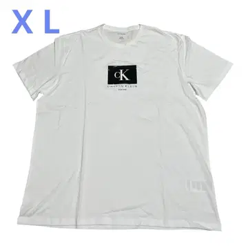 캘빈클라인 화이트 티셔츠 X L