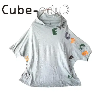 cube-cube 센소유니코 라이트 블루 티셔츠 알파벳