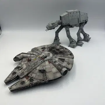 스타 워즈 밀레니엄 팔콘 AT-AT 완제품 프라모델 피규어