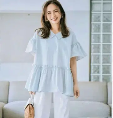 THREE SQUARE 쓰리 스퀘어 타프타 블라우스 VERY