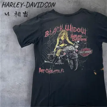 HARLEY 할리데이비슨 양면 프린트 굿 프린트 티셔츠 M