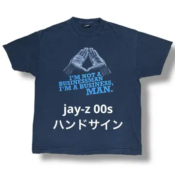 jay-z 00s 핸드 사인 티셔츠 랩 티 힙합