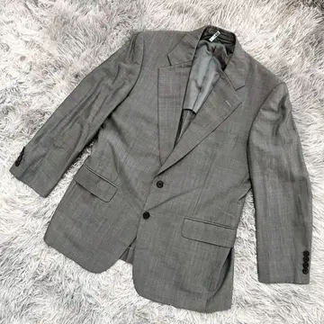 미사용급 'AQUASCUTUM' 테일러드 자켓 수트 그레이 (M)