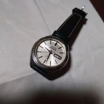 세이코 자동 감기 손목시계 실버