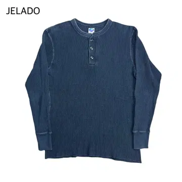 JELADO 헨리넥 써멀 롱T 블랙 티셔츠 40