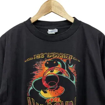 USA제 초레어 아나콘다 90s 대형 프린트 블랙 티셔츠
