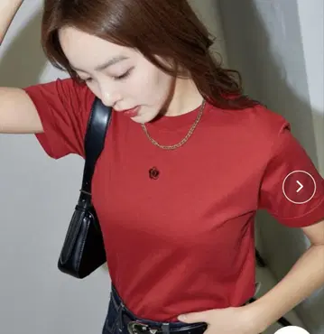 MARY QUANT x PUBLUX 자수 로고 티셔츠