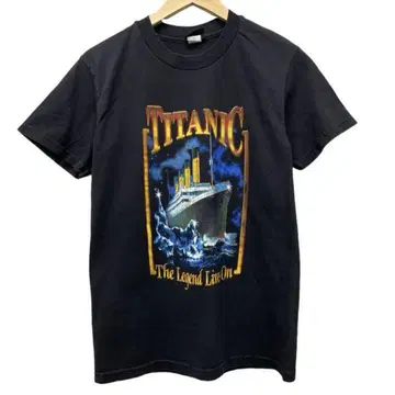 USA제 초레어 타이타닉 TITANIC 영화 무비 블랙 티셔츠
