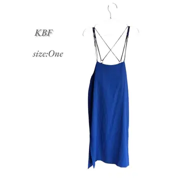 [새상품] KBF 백 크로스 하이 웨스트 스커트 블랙 어반 리서치