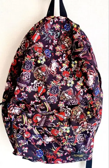 Ed Hardy 에드 하디 올 패턴 타투 모티브 럭색 백팩