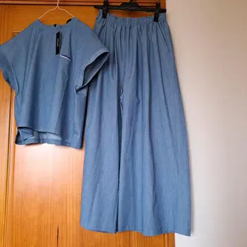 사우전드 마일 BLUDENIM 블루 팬츠 셋업 F 사이즈