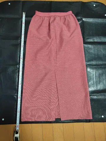 B.C STOCK 로즈 핑크 슬릿 타이트 스커트