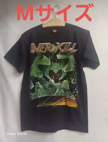 밴딩 티셔츠 OVER KILL 오버킬 M 사이즈