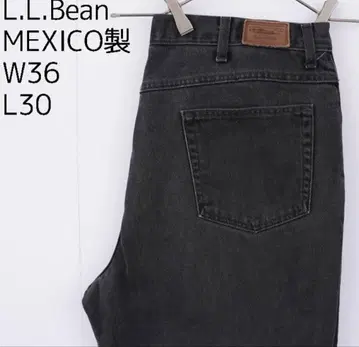 90s 엘엘빈 W36 블랙 데님 멕시코제