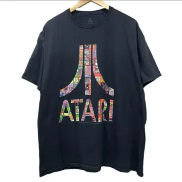 ATARI 빅 로고 레트로 게임 빅 실루엣 티셔츠