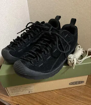 KEEN 재스퍼 24.5cm BLACK 교체용 끈 포함