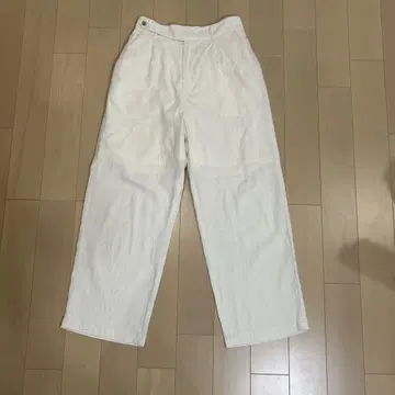 화이트 와이드 팬츠 프리 사이즈 LOWRYS FARM
