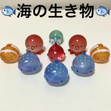 바다 생물 세트 진베이 상어 문어 태국 펭귄 곰