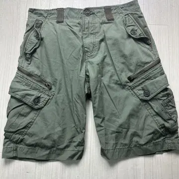 00s BACK NUMBER 밀리터리 카고 하프 팬츠 L 실측치수 W86