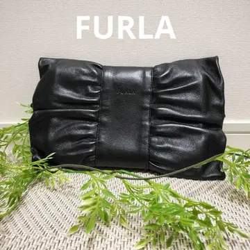 FURLA 훌라 클러치백 블랙 리본 결혼식 파티