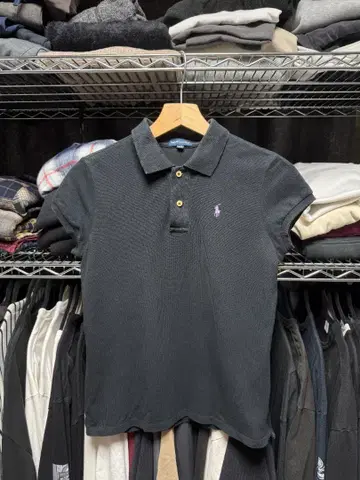 [즉발] 인기 RALPH LAUREN 피케 셔츠 160 블랙 OP258