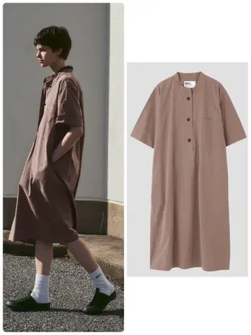 MHL. 2024SS 반팔 셔츠 원피스 마가렛호웰