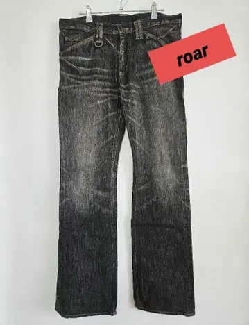 roar 블랙 세미 플레어 데님 3