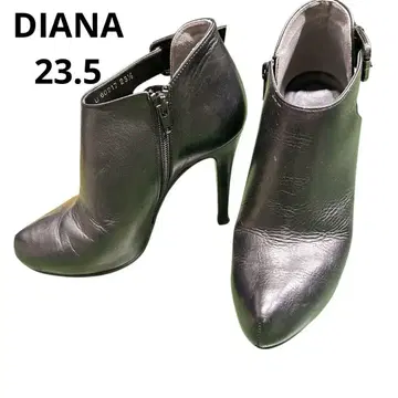 다이애나 전시품 DIANA 블랙 부티 23.5cm 힐