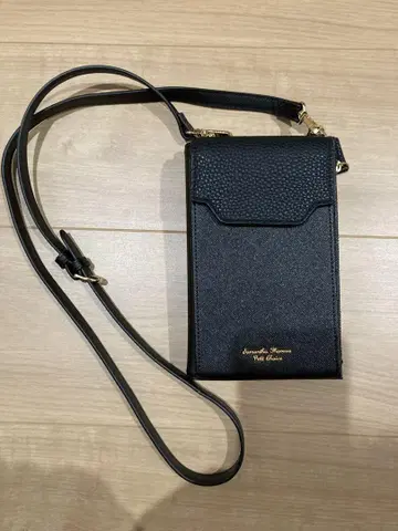 사만다 타바사 스마트폰 숄더백 블랙