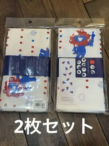 미야쿠미야쿠 타월 손수건 물방울 도트 패턴 2장 세트