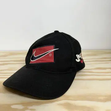 90s 00s NIKE 캡 화이트 택 나이키 스우시 자수 캐