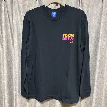 y071704 TOKYO DRIVE CAR CLUB 롱 T 셔츠 블랙 L