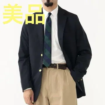 빔즈 플러스 컴뱃 울 3 버튼 블레이저 네이비 M