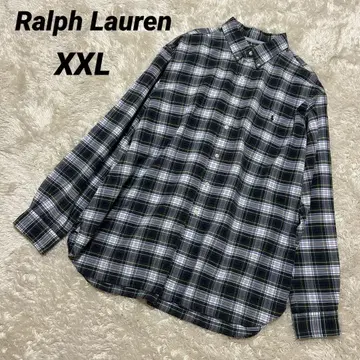 랄프 로렌 체크 셔츠 XXL 오버 사이즈