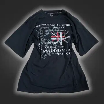 archive T shirt dark core 영문 국기 y2k LL