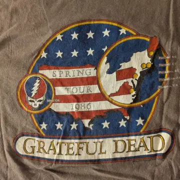 80's GRATEFUL DEAD 프린트 티셔츠