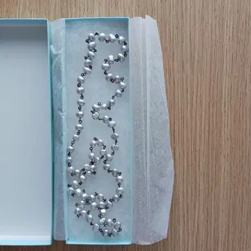변형 펄 목걸이 약 80cm