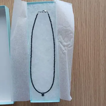 블랙 오닉스 목걸이 약 37cm