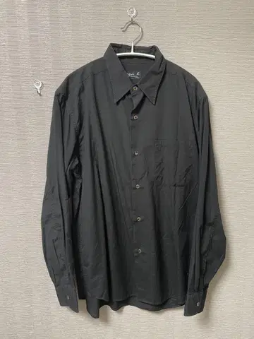 agris b. homme 블랙 긴팔 셔츠