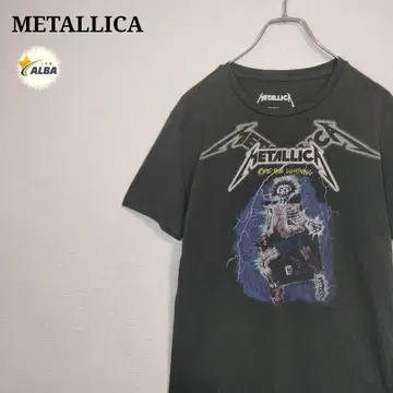 METALICA 메탈리카 티셔츠 해골 90년대 빈티지 블랙
