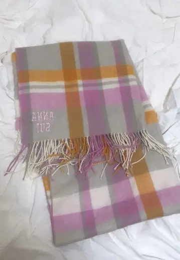ANNA SUI 머플러 체크 무늬 y2k 00s