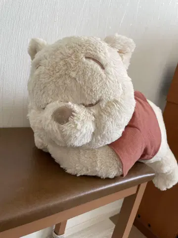 푸우 봉제 인형 내추럴 컬러