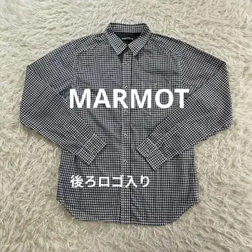 MARMOT 긴팔 체크 무늬 셔츠