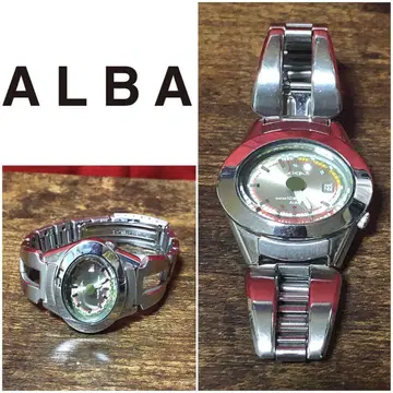 레어! SEIKO ALBA AKA 디자인 시계 손목시계