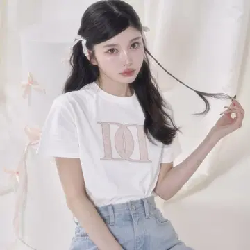 Darich 퀼팅 아플리케 티셔츠