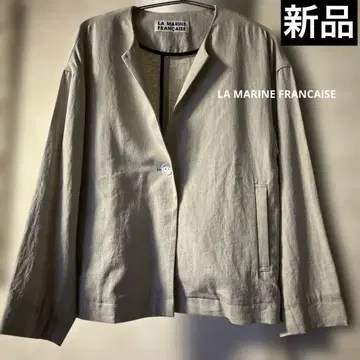 신상품 태그 미사용 빅 사이즈 마린프랑세즈 린넨 면 자켓 린넨