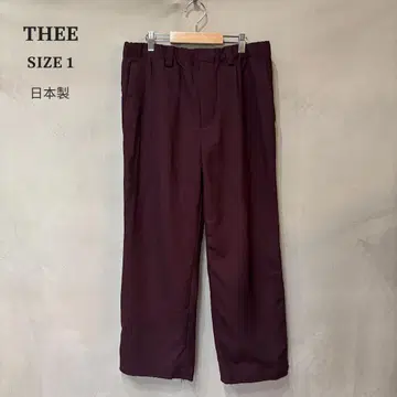 THEE 시 팬츠 스트레이트 이지 슬랙스 1/S 일본제
